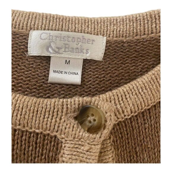 Christopher & Banks 2002 Holiday Cardigan Sweater- Size M - Picture 4 of 12
